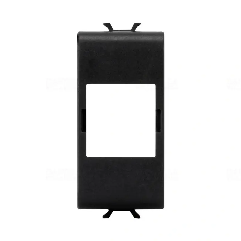 Kiárusítás Chorus matt fekete Adatkábel csatlakozó adapter, Systimax Commscope 1 modulos GW12438 Gewiss