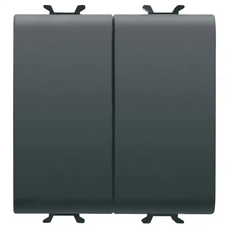 Akció Chorus matt fekete (106+N101) Váltókapcsoló + nyomógomb 2 modulos 16AX GW12159F Gewiss