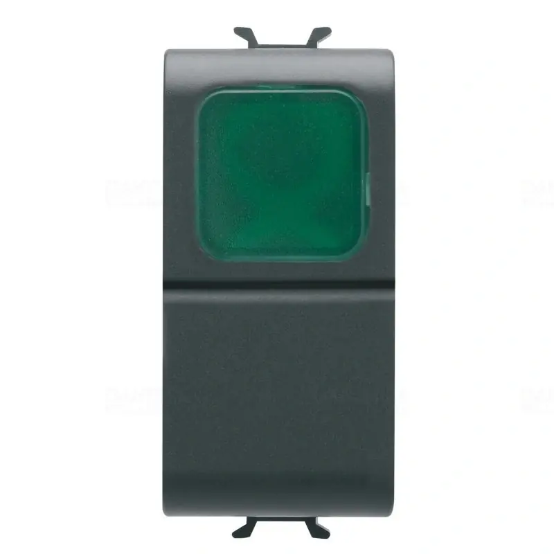 Korlátozott ajánlat Chorus matt fekete Nyomógomb zöld fénykibocsátó lencsével, LED nélkül, NO 16A, 1 modulos GW12142 Gewiss