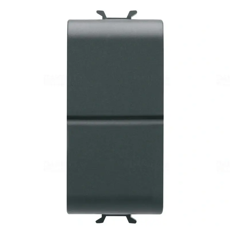 Csak ma Chorus matt fekete Nyomógomb dupla, NO+NO 16A, 1 modulos GW12141 Gewiss