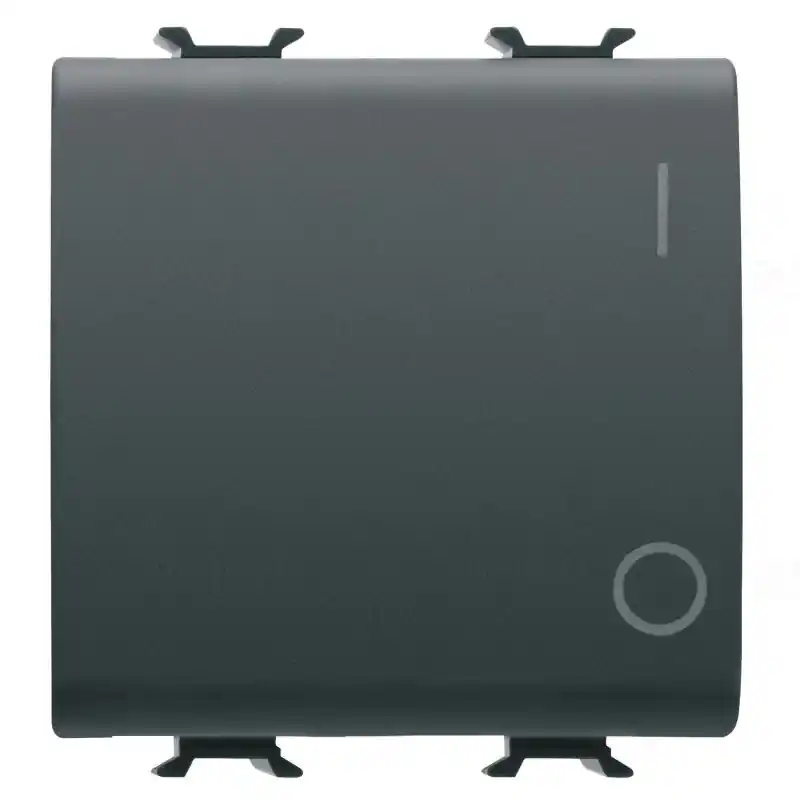 Népszerű Chorus matt fekete (102) Kétpólusú kapcsoló, rugós, 0/I szimbólummal 2 modulos 16AX GW12034F Gewiss