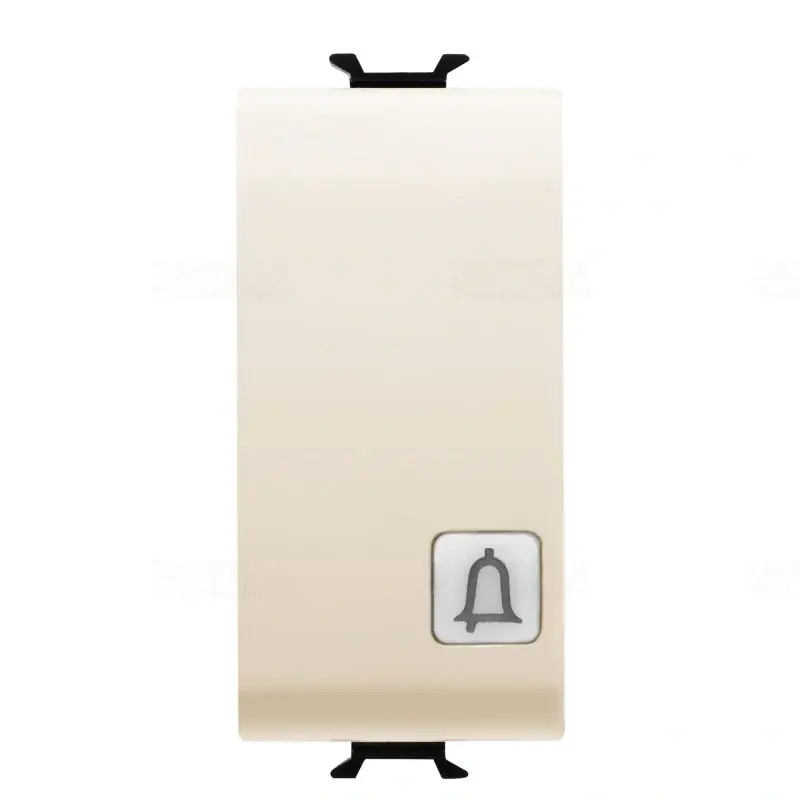 Chorus elefántcsont Nyomógomb jelzőfényezhető, cserélhető szimbólum lencsével csengő jellel, NO 16A, 1 modulos GW11153 Gewiss Korlátozott ajánlat