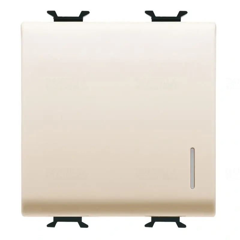 Chorus elefántcsont (101) Egypólusú kapcsoló, jelzőfényezhető 2 modulos 16AX GW11032 Gewiss Gyors szállítás