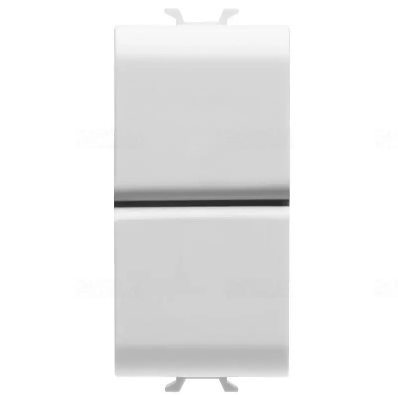 Chorus fényes fehér Nyomógomb dupla, NO+NO 16A, 1 modulos GW10141 Gewiss Újdonság