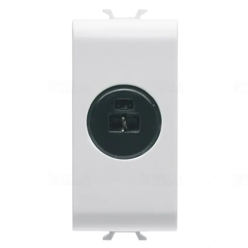 Chorus fényes fehér Audio/video aljzat-hangszóró csatlakozóval, 1 modulos GW10454 Gewiss Kiváló minőség