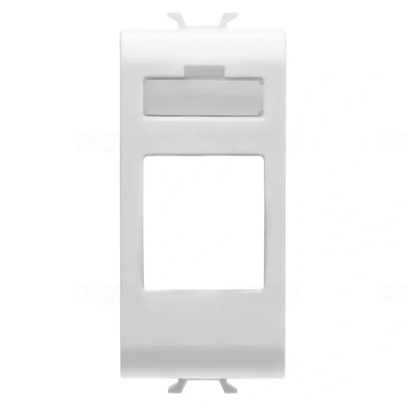 Chorus fényes fehér -antibakteriális Adatkábel csatlakozó adapter, AMP/Keystone jack 1 modulos GW10431AB Gewiss Ingyenes szállítás