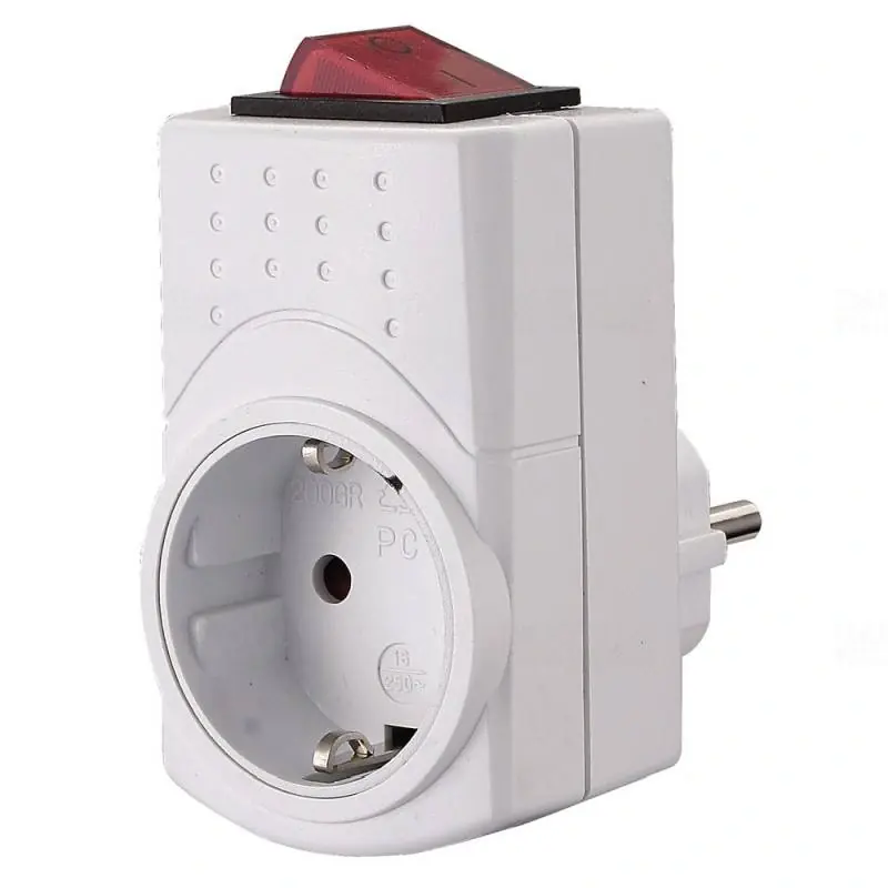 Alacsony ár Földelt köztes csatl.aljzat kapcsolóval, fehér 0790H