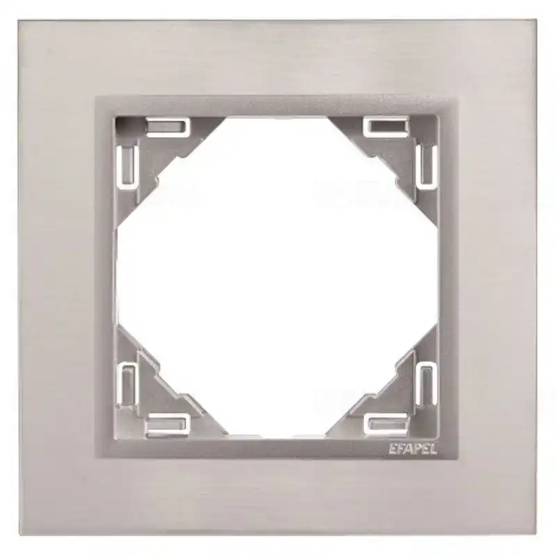 Újdonság 90910 TIA METALLO 1-es keret, inox/alumínium, Elko Ep