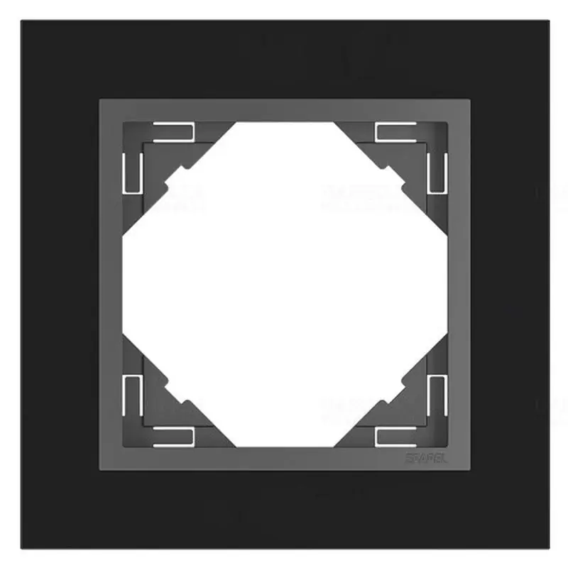 Csak ma 90910 TES CRYSTAL 1-es keret, fekete üveg/szürke, Elko Ep