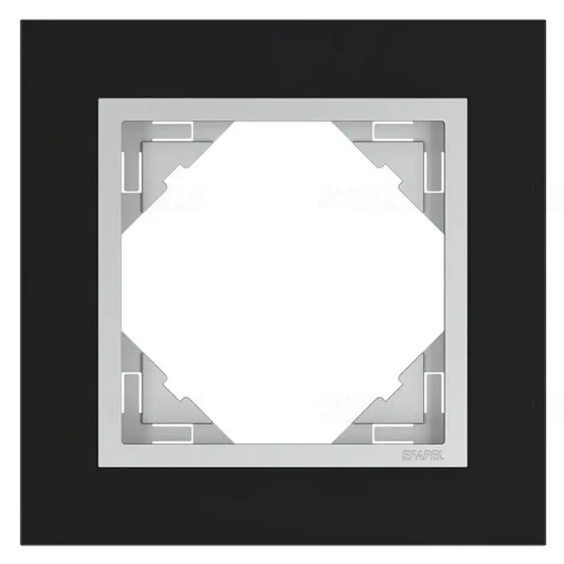 90910_TEA Crystal Egyes keret, fekete kristály/alumínium, Elko Ep Prémium