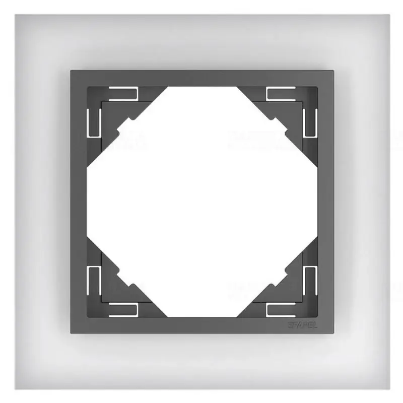 90910 TCS Egyes keret CRYSTAL, üveg/antracit, Elko Ep Kiárusítás