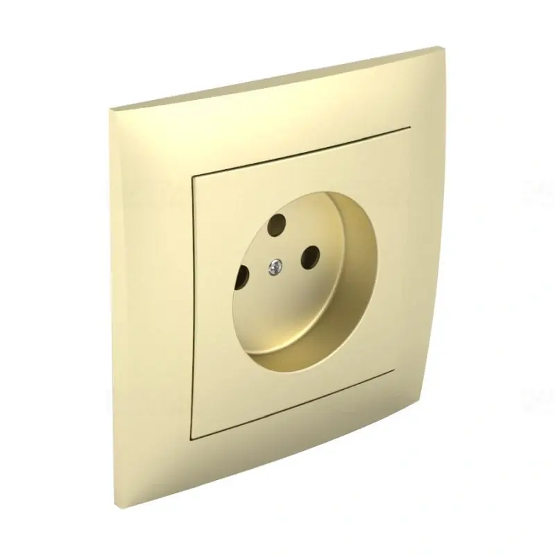 Utolsó esély 90904_TDU Fedlap kerettel francia csatlakozóaljzathoz arany, Elko Ep