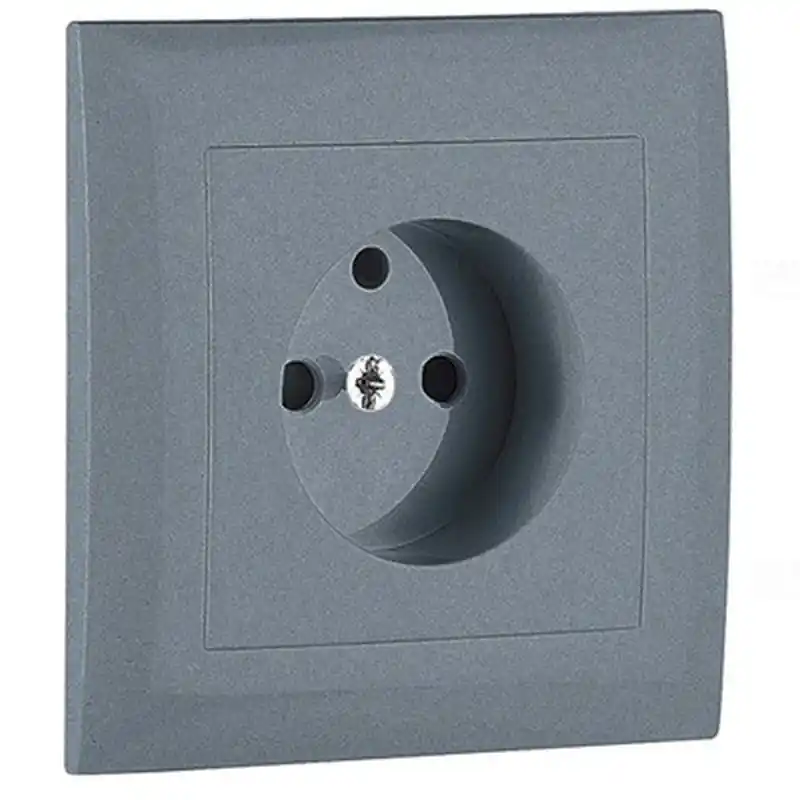 Olcsó 90904_TAL Fedlap kerettel francia csatlakozóaljzathoz alumínium, Elko Ep