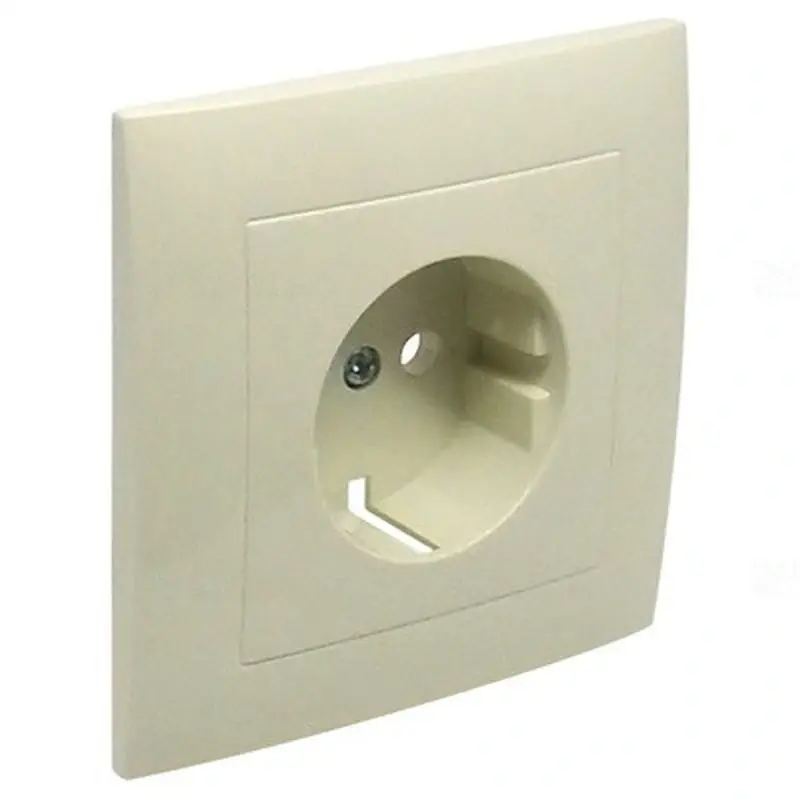 90902 TMF Fedlap kerettel Schuko csatlakozóaljzathoz, elefántcsont, Elko Ep Olcsó