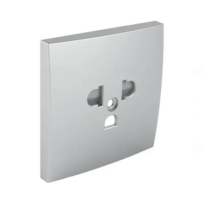 90842_TAL Fedlap csatlakozóaljzathoz, gyerekzáras EURO-USA_Típus alumínium, Elko Ep Olcsó