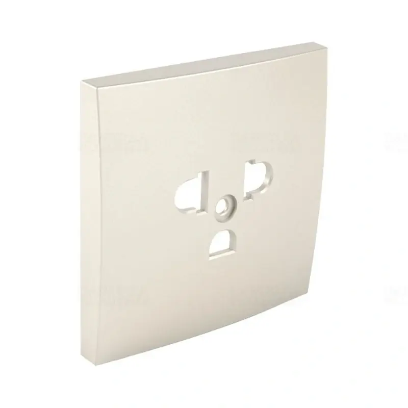 90841_TPE Fedlap csatlakozóaljzathoz EURO-USA típus gyöngyház, Elko Ep Eredeti