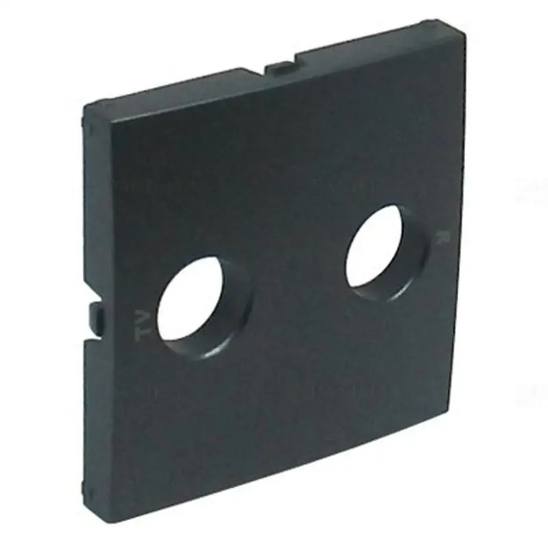 90776 TIS Fedlap R-TV csatlakozóhoz, szürke, Elko Ep Prémium