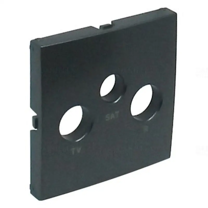 90775 TIS Fedlap R+TV+SAT csatlakozóhoz, szürke, Elko Ep Kedvezmény