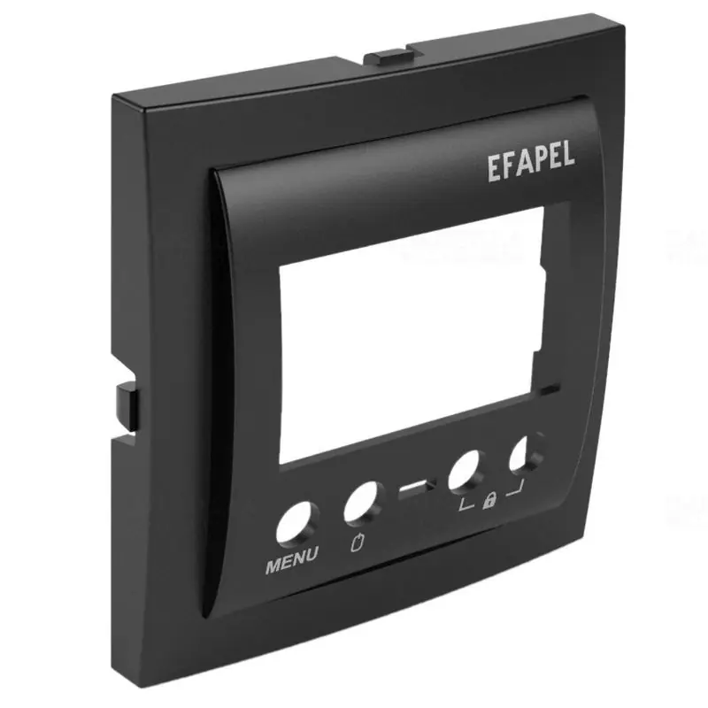 90748_TPM Termosztát fedlap, fekete, Elko Ep Eredeti