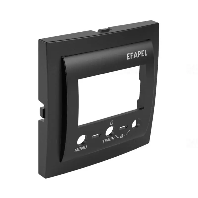 Kiárusítás 90749_TPM Termosztát fedlap, fekete, Elko Ep