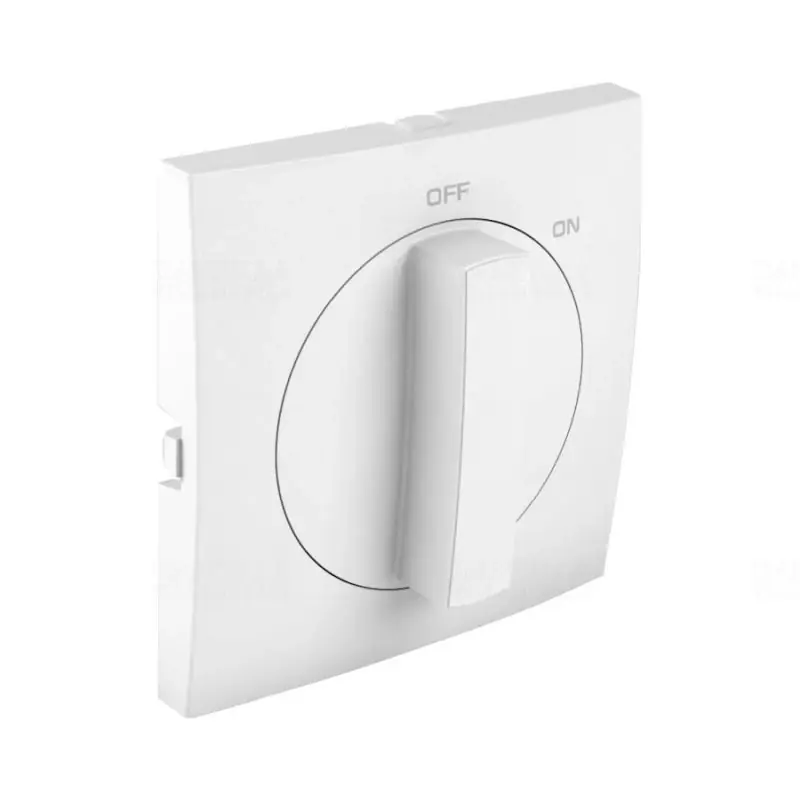 90762 TBR Fedlap forgócsapos nyomógombhoz, fel/le jellel, fehér, Elko Ep Eredeti