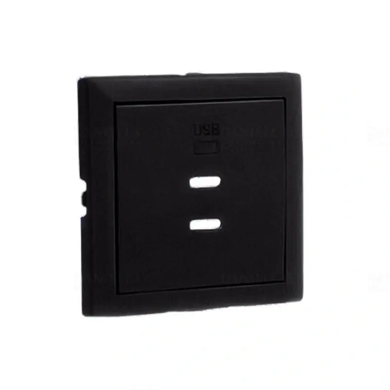 90675_TPM dupla töltő aljzat fedél (2x USB-C), fekete, Elko Ep Utolsó esély