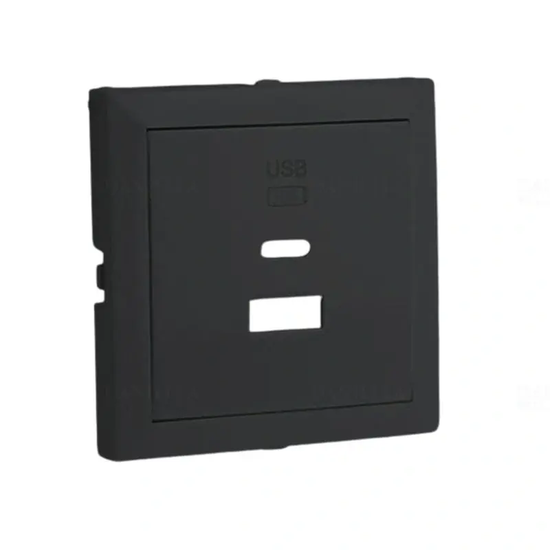 Ajánlat 90674_TPM dupla töltő aljzat fedél (USB-A + USB-C), fekete, Elko Ep