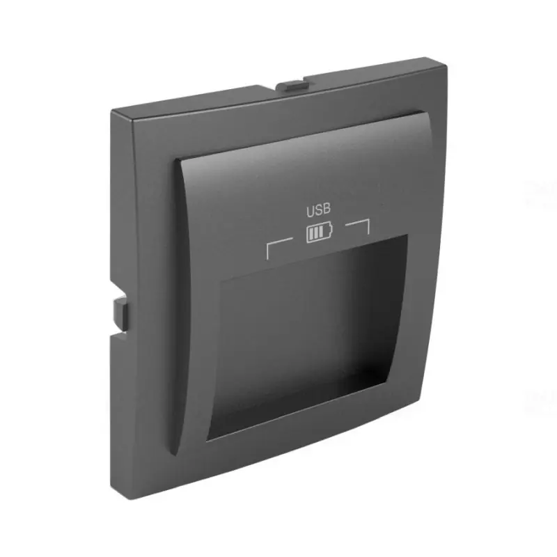 Kiváló minőség 90673 TIS USB aljzat fedél, szürke , jég, Elko Ep