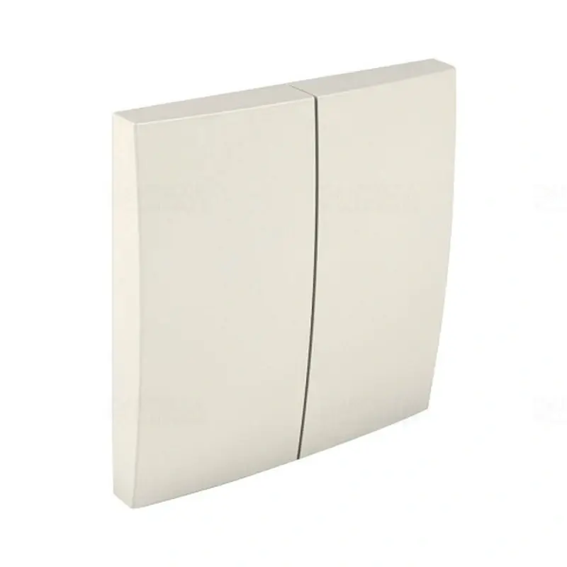 90614_TMF Dupla billentyű kétfunkciós mechanizmushoz, elefántcsont színű, Elko Ep Pénzvisszafizetés