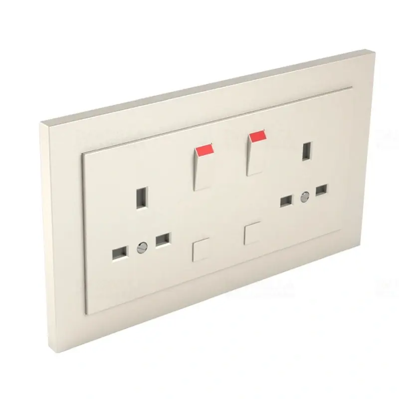 90344_CPE Komplett dupla csatlakozóaljzat (brit típusú) gyöngyház, Elko Ep Vedd meg most