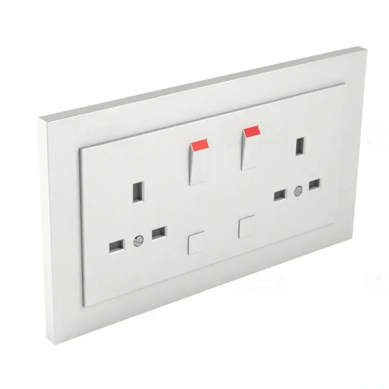 Kiváló minőség 90344_CGE Komplett dupla csatlakozóaljzat (brit típusú) jég, Elko Ep