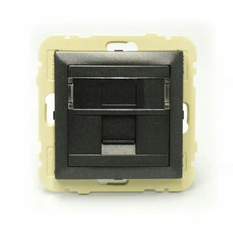 90441_SIS RJ45 Szimpla fedlap, szürke színű, Elko Ep Csak ma