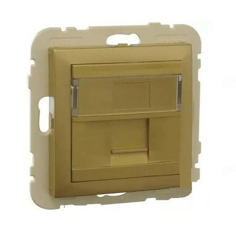 Csak ma 90441_SDU RJ45 Szimpla fedlap, arany színű, Elko Ep