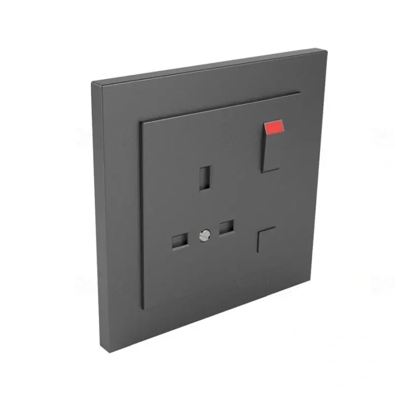 Autentikus 90184_CIS Komplett csatlakozóaljzat (brit típusú) szürke, Elko Ep