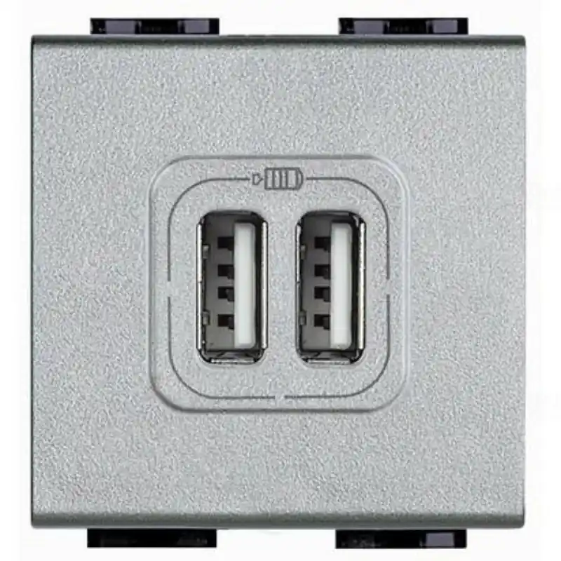 Pénzvisszafizetés BTICINO NT4285C2 LL dupla USB töltő 150mA 5V DC tech