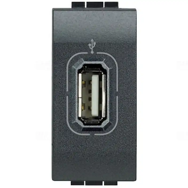 BTICINO L4285 LL USB antracit Prémium