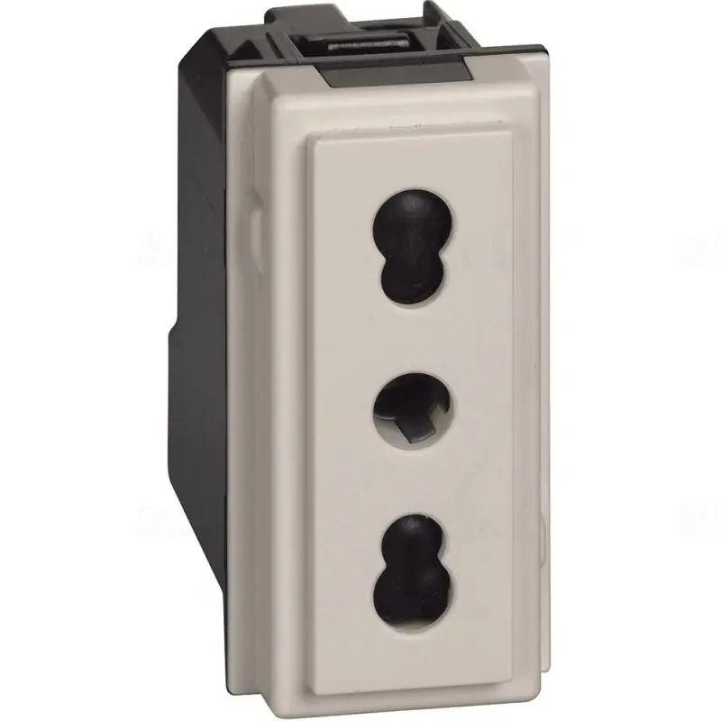 BTICINO LivingNow dugalj 2P 10/16A 250V homokKM4180 Akció