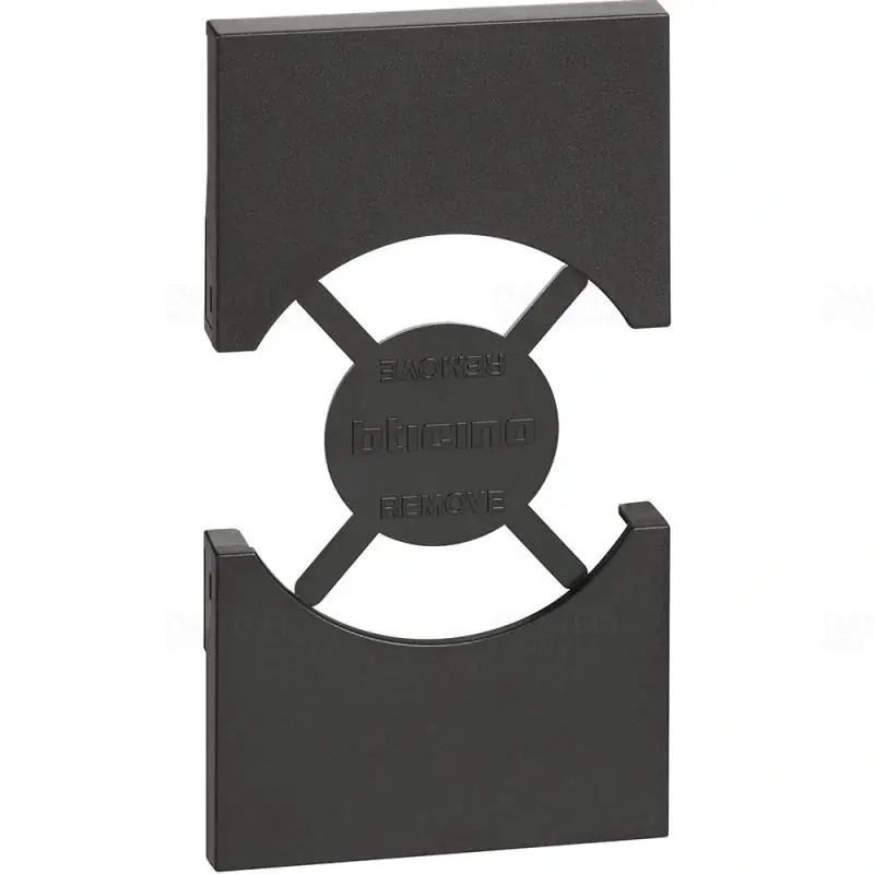 Eredeti BTICINO LivingNow burkolat 2 modul fekete KG03