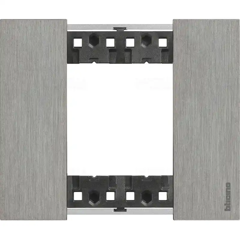 BTICINO LivingNow keret STEEL 2 modul KA4802ZG Ingyenes szállítás