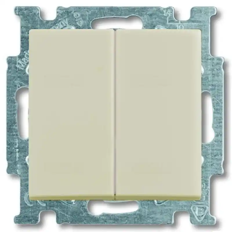 Biztonságos fizetés Basic55 2006/6/6 UC-92-507 Kettős váltókapcsoló (106+6) keret nélkül, krém 2CKA001012A2151 ABB