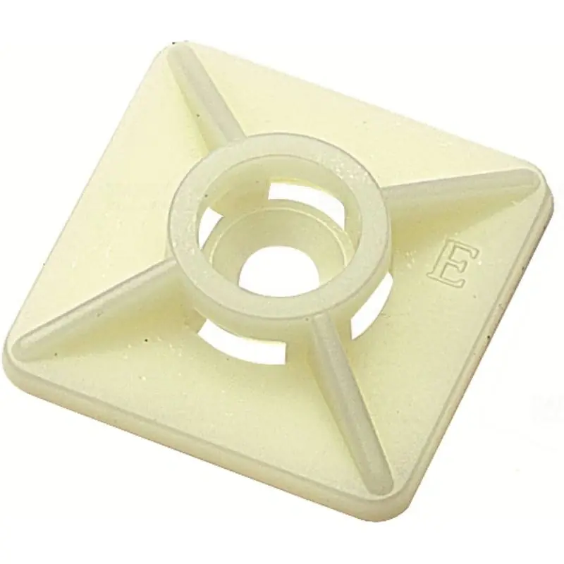 Népszerű Kábelkötegelő talp 27x27 /4,8 natúr, 4 oldalt fűzhető, csavarozható, öntapadós 1289400000 Weidmüller