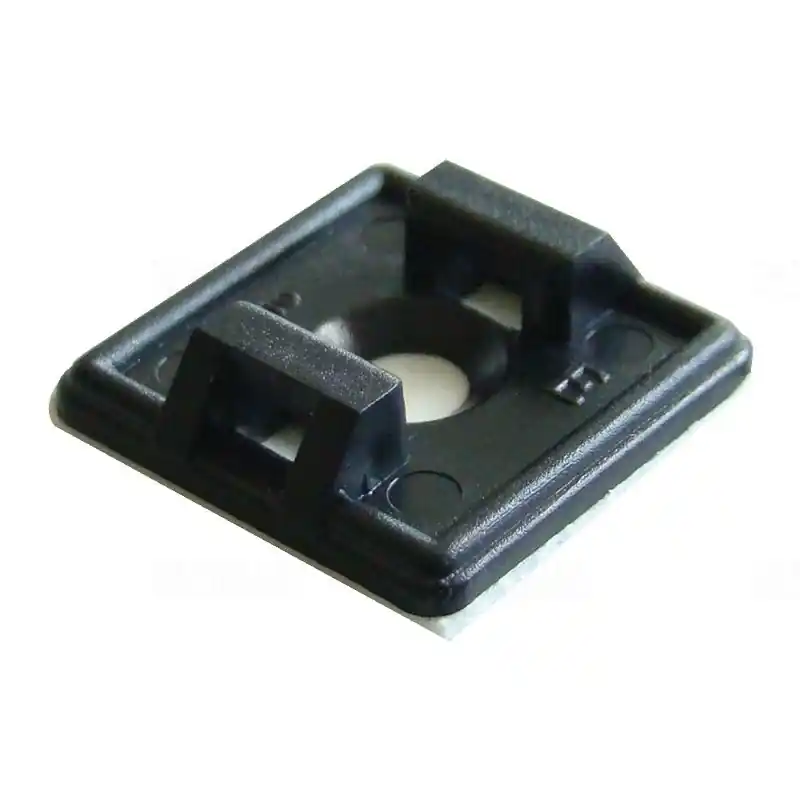 Kábelkötegelő talp 19x19 /4,0 fekete, csavarozható, öntapadós TALP191-2 Tracon Eredeti