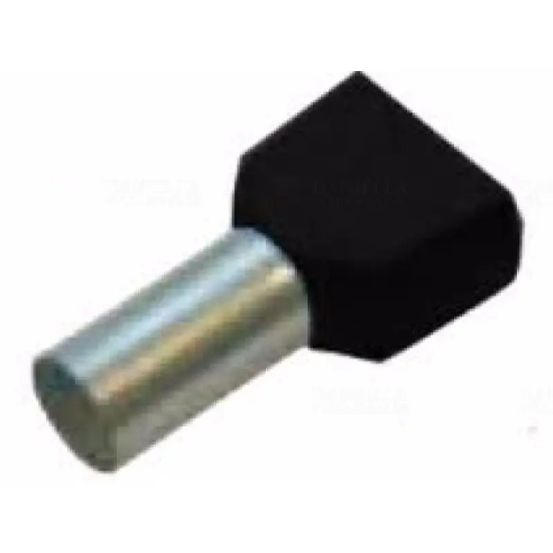 Érvéghüvely iker 2* 1,5/ 8 fekete 270788 Haupa Prémium