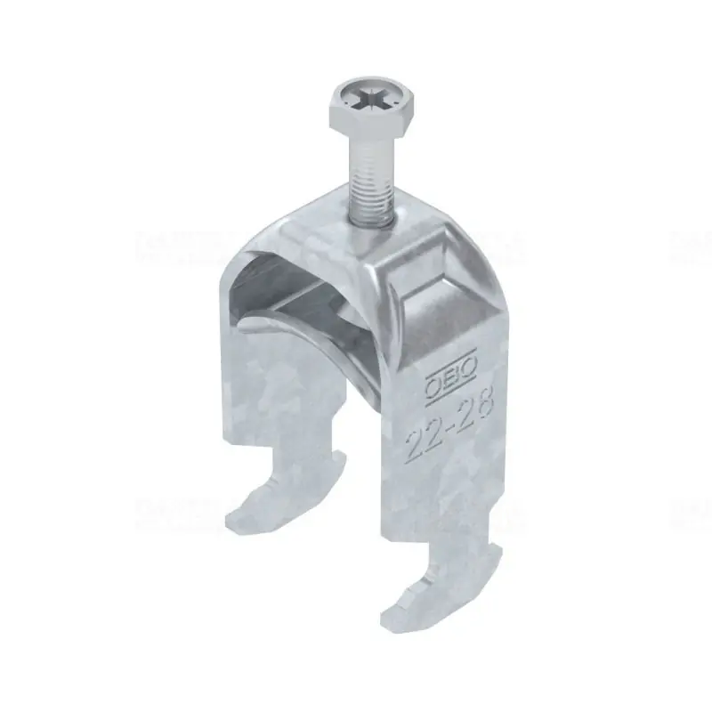 OBO BBS kengyeles bilincs H-kivitel tűzihorganyzott 1 kábel részére fém nyomóvályúval 22-28mm, 16-17mm résszélességhez BS-H1-S-28 FT 1186022 Csak ma