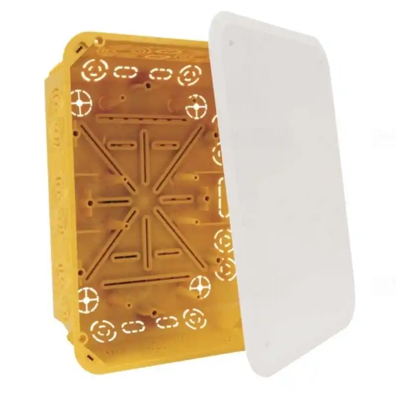 Gipszkarton kötődoboz 175x233x78mm, fedéllel, sárga IP30 (TS 35 alk.), KT 250/L NB Kopos Rendeld meg most