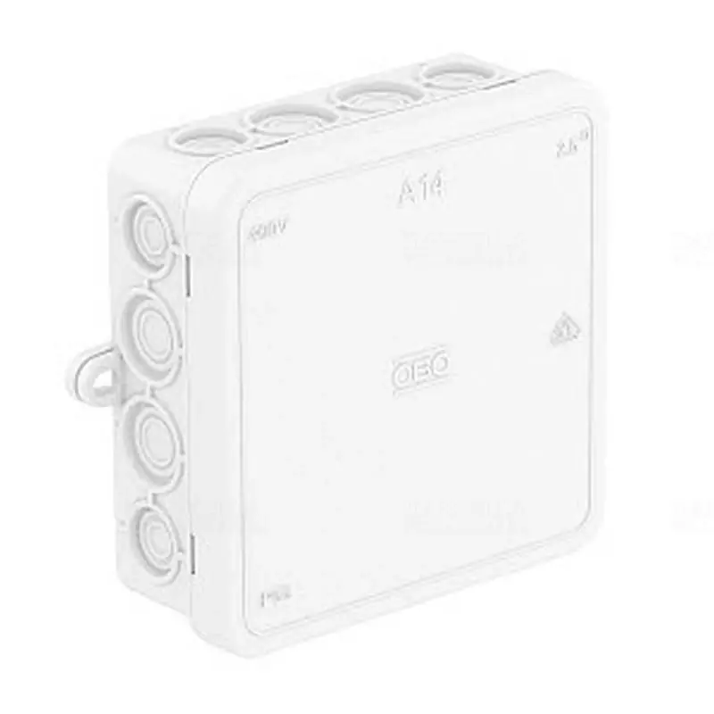 Csak ma Kötődoboz 100x100x38 A14 hófehér OBO 2000390