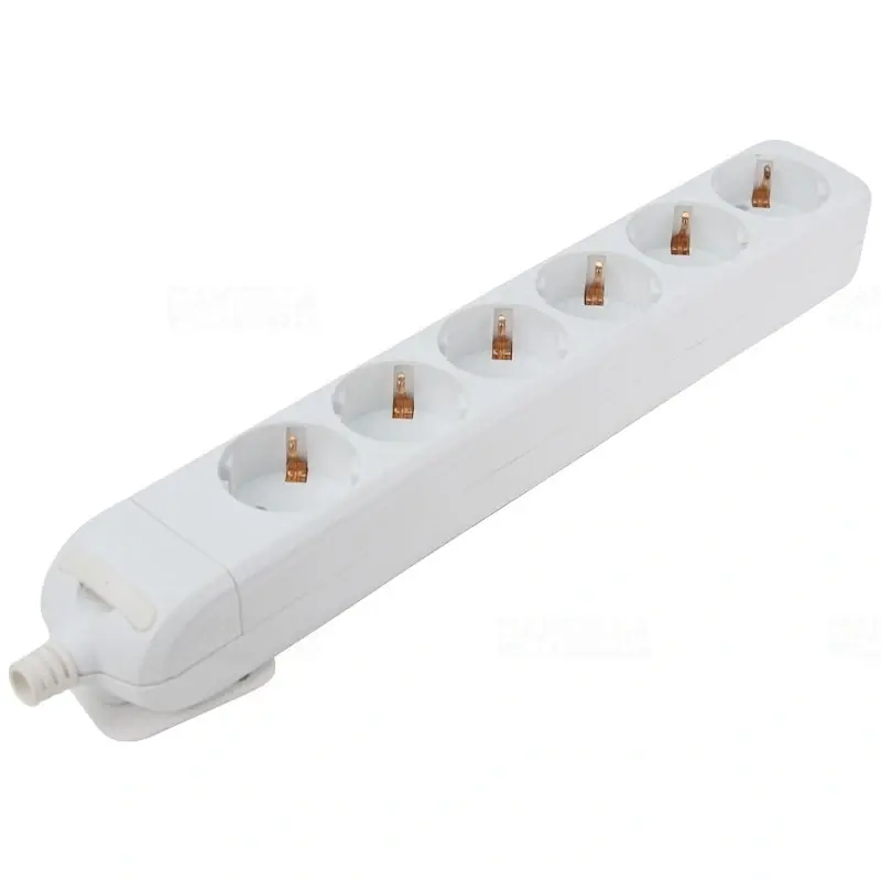 Olcsó Újravezetékezhető hord. elosztósáv 6 SHUKO, 16 A vez. nélkülHUR-06