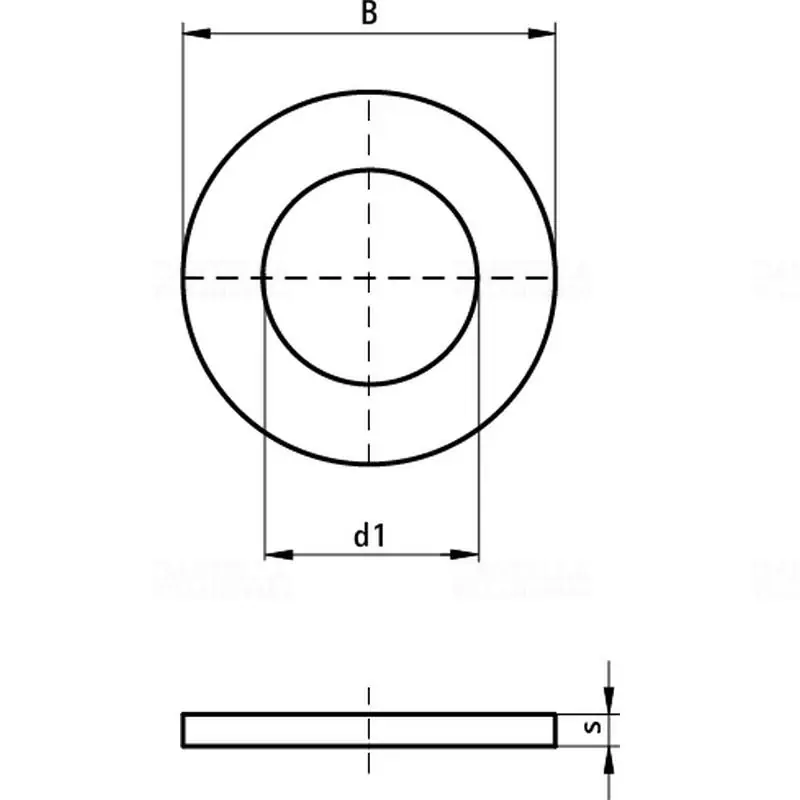 Eredeti BIS Lapos alátét 25mm WM0-37 M10 (10.5/25mm), tűzálló 6533310 Walraven