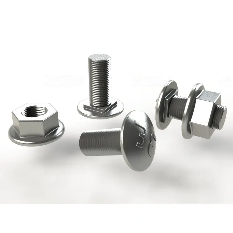 BASOR FLM M8x15 lencsefejű csavar + anya B2 2/6792 Alacsony ár