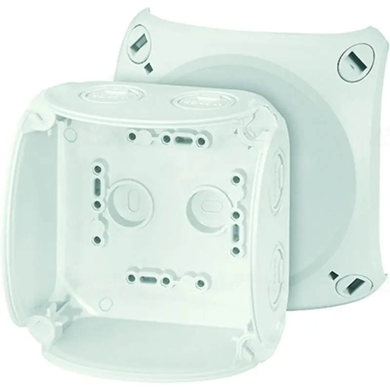 Hensel KF 0400 G Kábelösszekötő doboz kapcsok nélkül, 104x104x70mm IP66 szürke, időjárásálló Utolsó esély